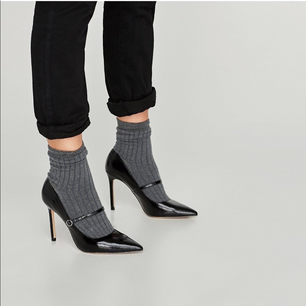 Sock Style High Heel Court Shoes, NWT - Picture 6 of 8